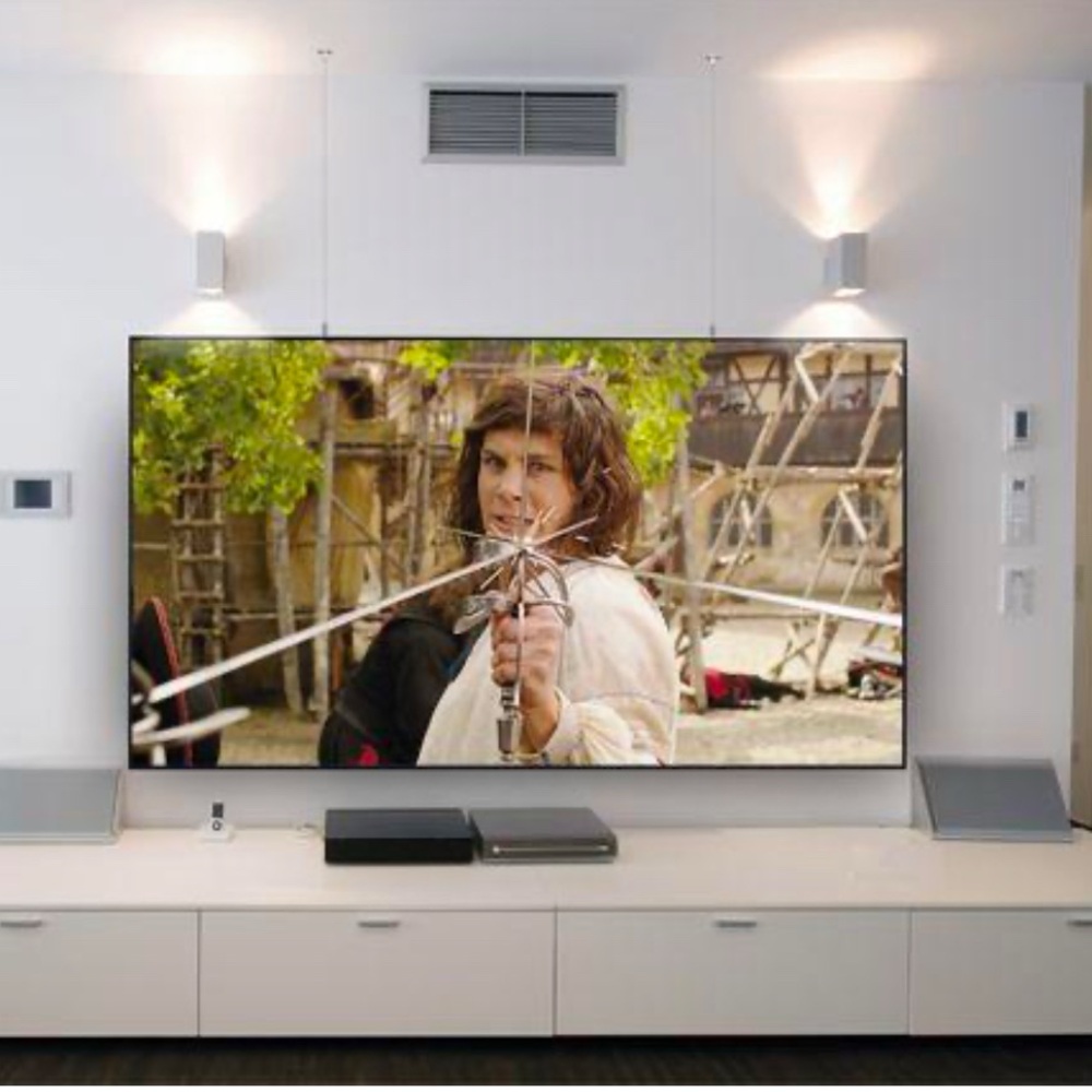 72” Projector Screen 3D HD - Black Diamond Zero Edge HD-90 - Brand NEW